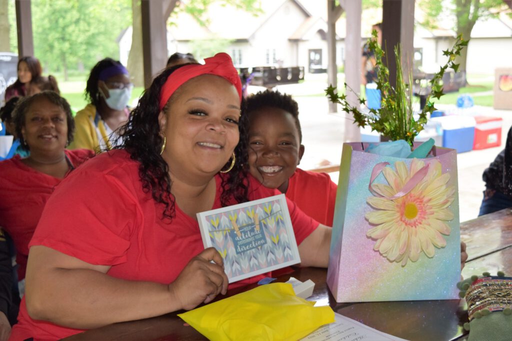 Clients at the Catholic Charities' Family Self Sufficiency Graduation in Lake County June 2022